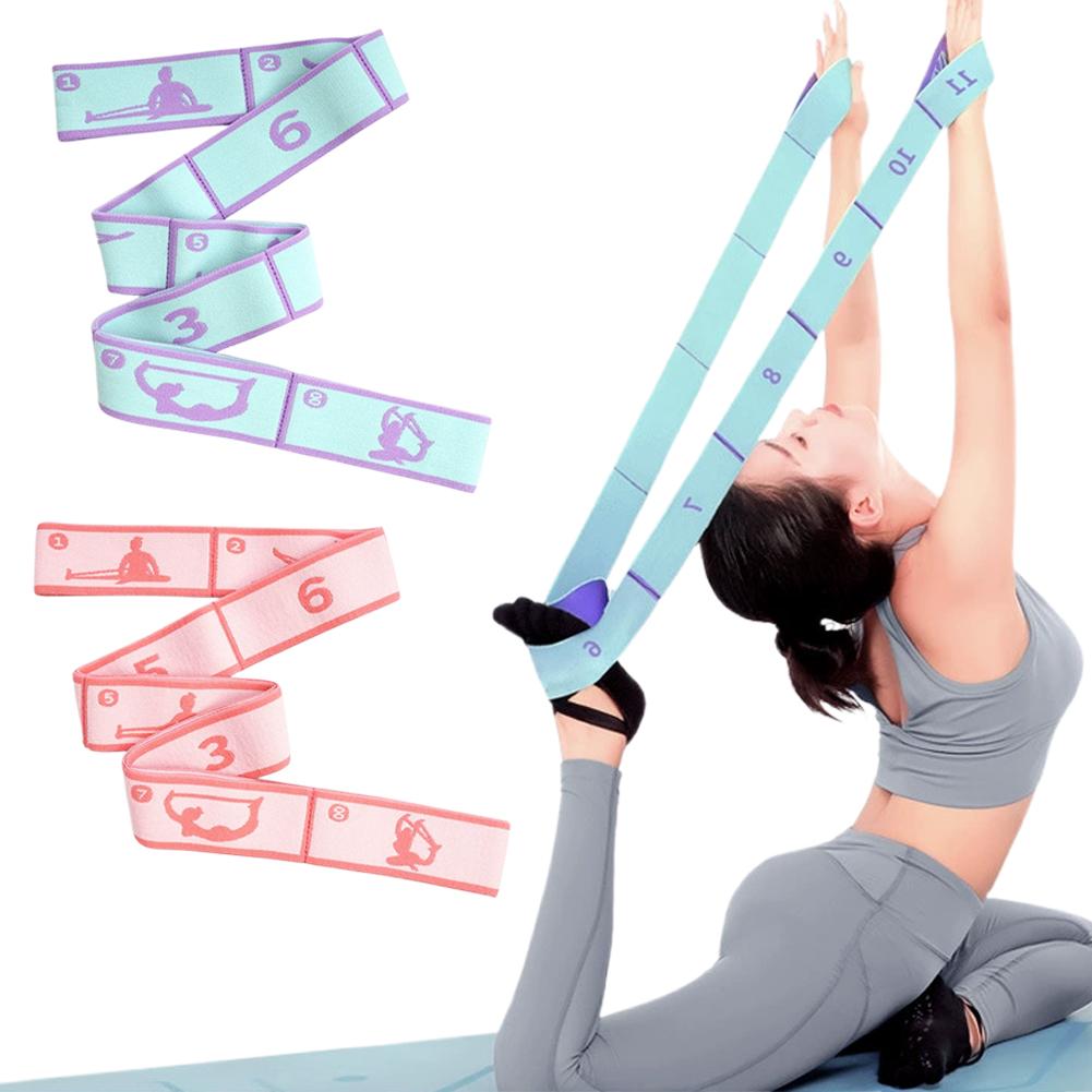 Pilates Yoga For Beginners - Resistance Band Yoga Auxiliary Stretching Belt