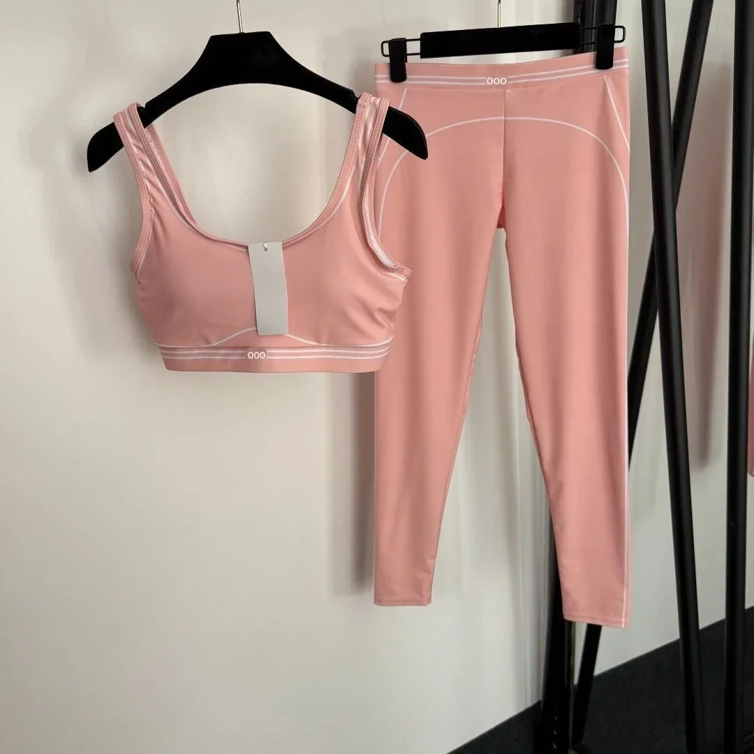 Pilates Yoga Stretching - Tank Top and Pants Two Piece