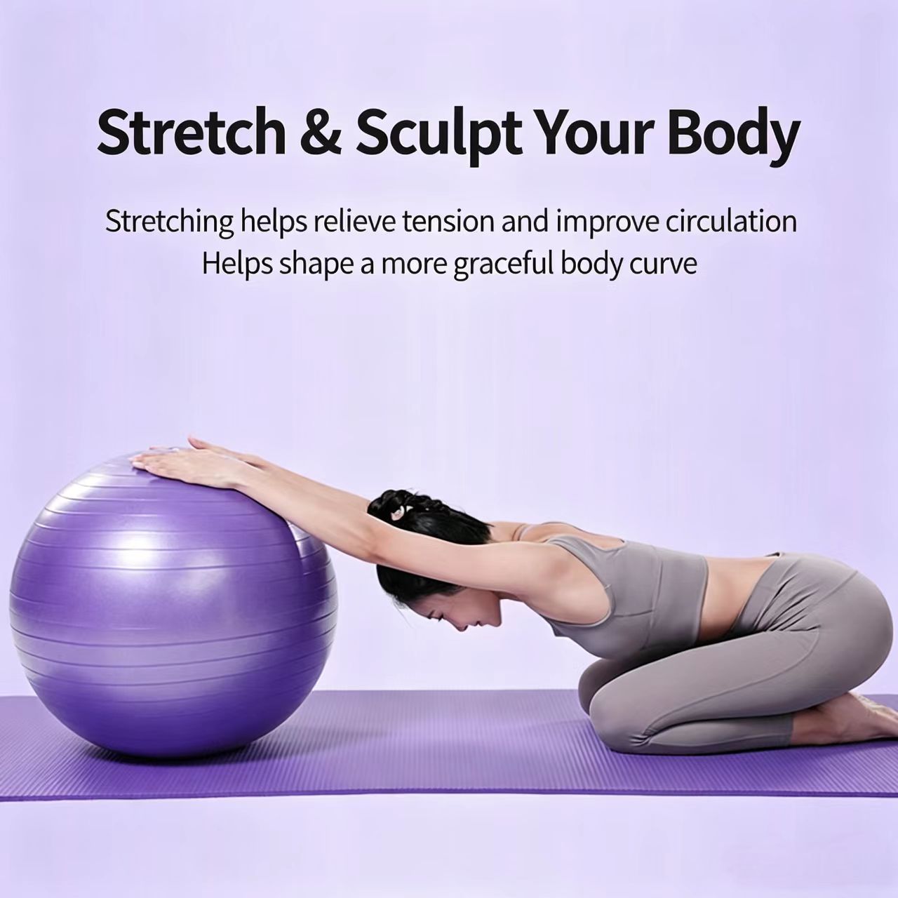 Thickened PVC Yoga Ball/Pilate - огляд і ціна Pilates Yoga Pregnancy