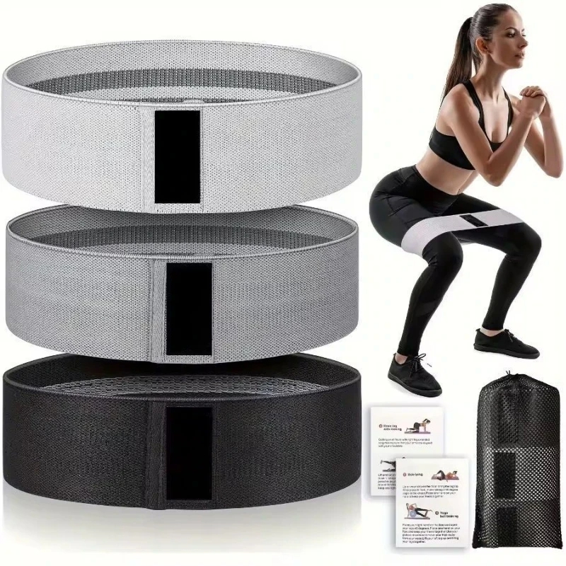 3PCS Fabric Resistance Bands f - огляд і ціна Pilates Yoga Class