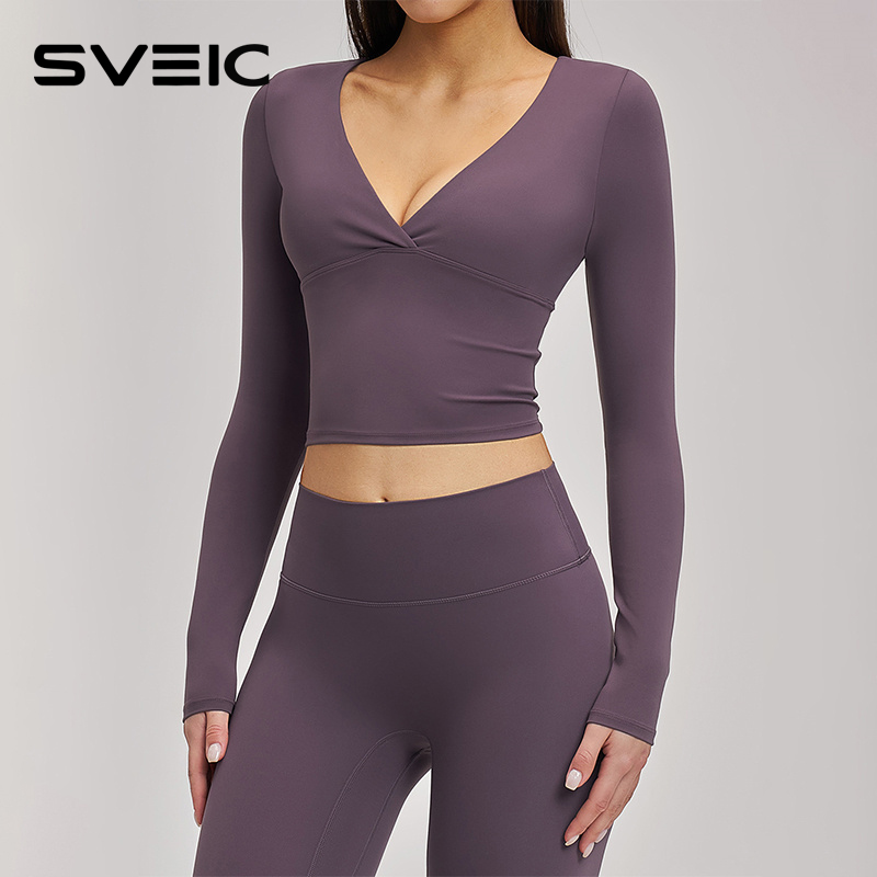 SVEIC Yoga Long Sleeve V Neck  - огляд і ціна Pilates V Yoga