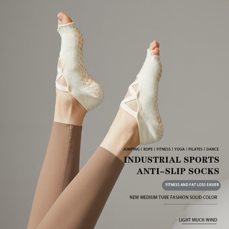 Ladies Yoga Socks Non Slip Gri - огляд і ціна Pilates Yoga Barre