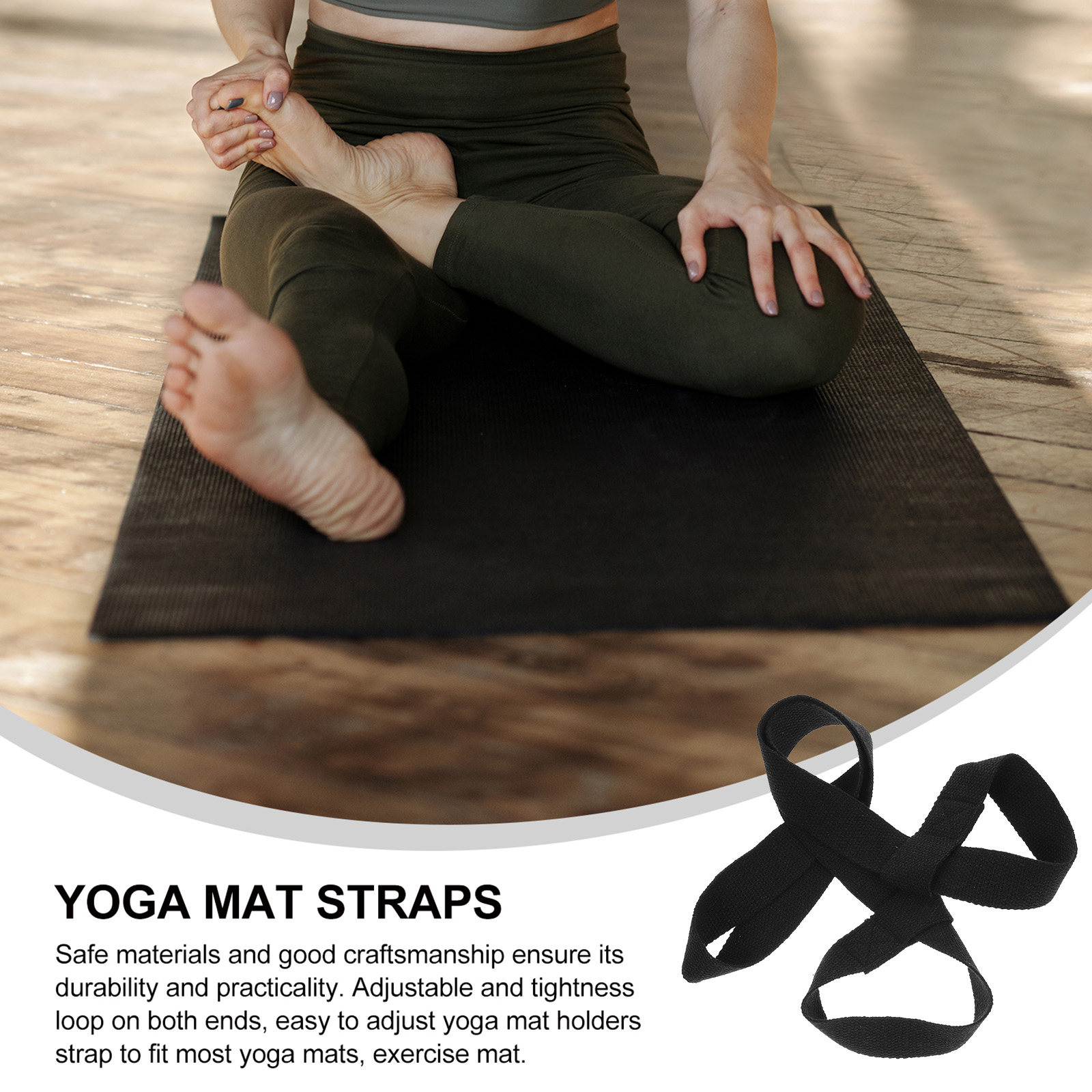 2Pcs Yoga Mat Sling Strap Heav - огляд і ціна Pilates Yoga Class