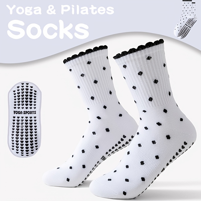 Women's White Black-Dot Non-Sl - огляд і ціна Pilates Yoga Gifts