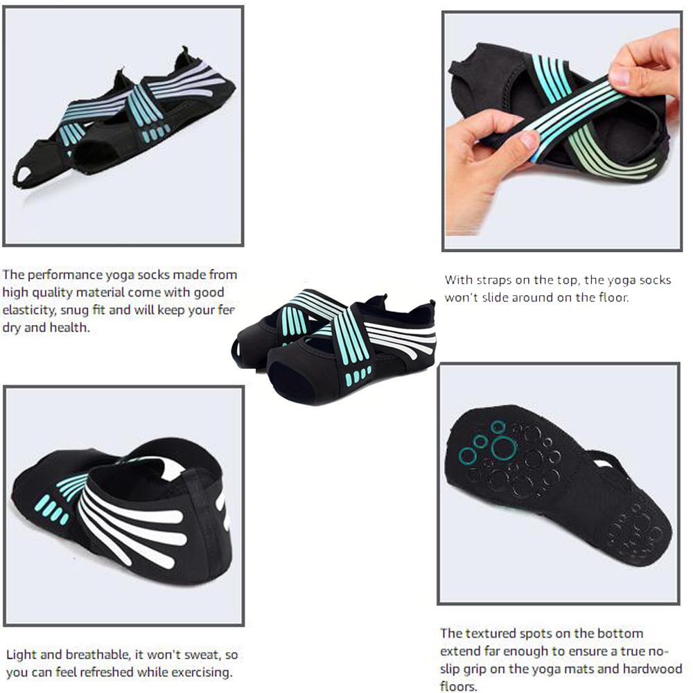 1Pair Women Non-Slip Toeless G - огляд і ціна Pilates Yoga Barre