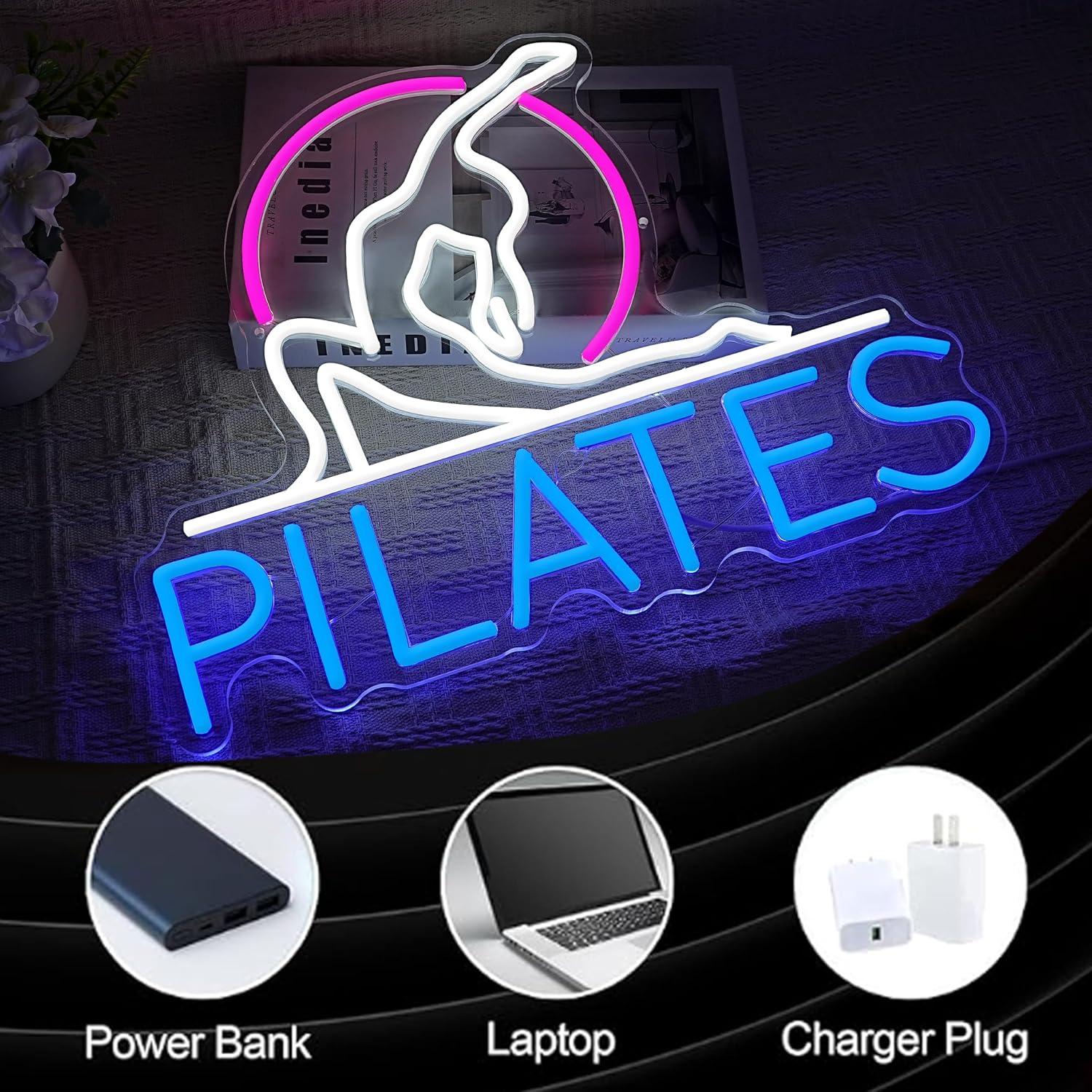 Yoga Pilates Neon Sign Dimmabl - огляд і ціна Pilates Yoga Gifts