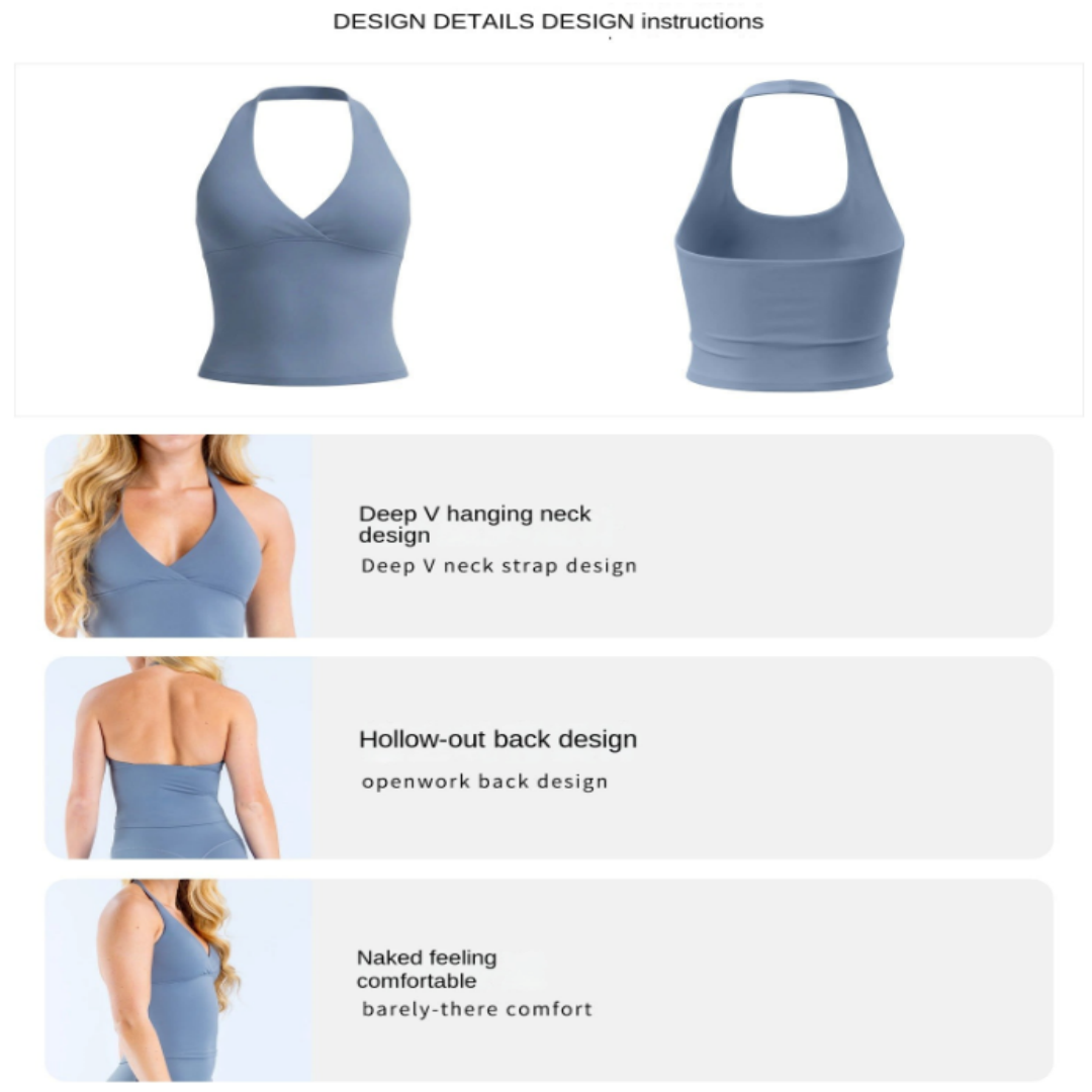 DLG0 bra Halter V-Neck Yoga Ta - огляд і ціна Pilates V Yoga