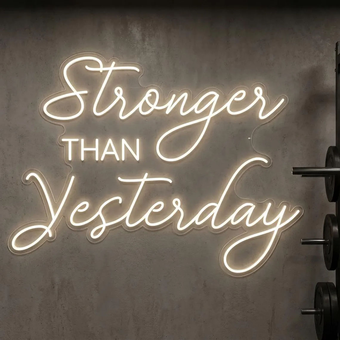 Stronger than Yesterday Neon S - огляд і ціна Pilates Yoga Gifts