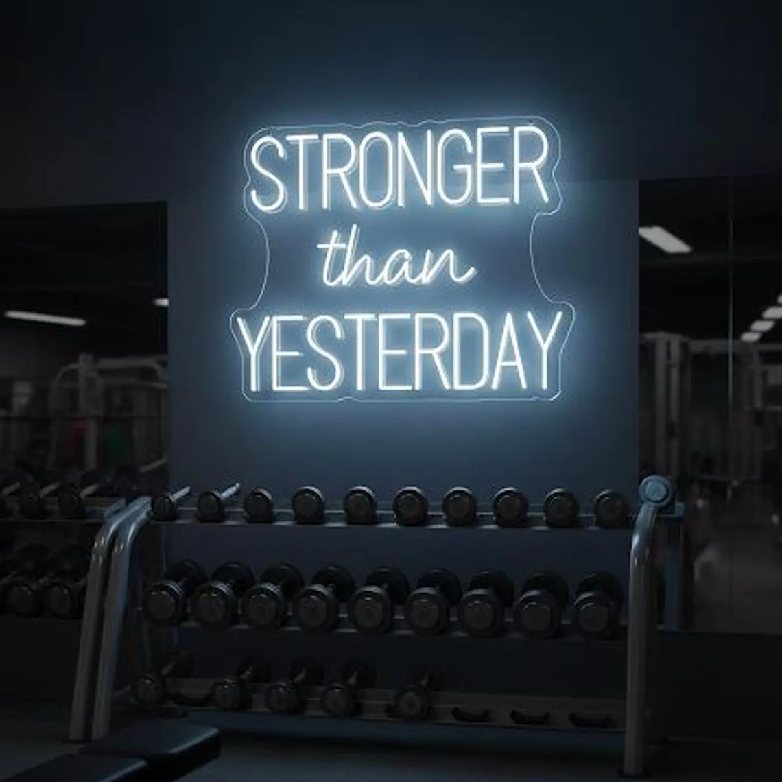 Stronger than Yesterday Neon S - огляд і ціна Pilates Yoga Gifts