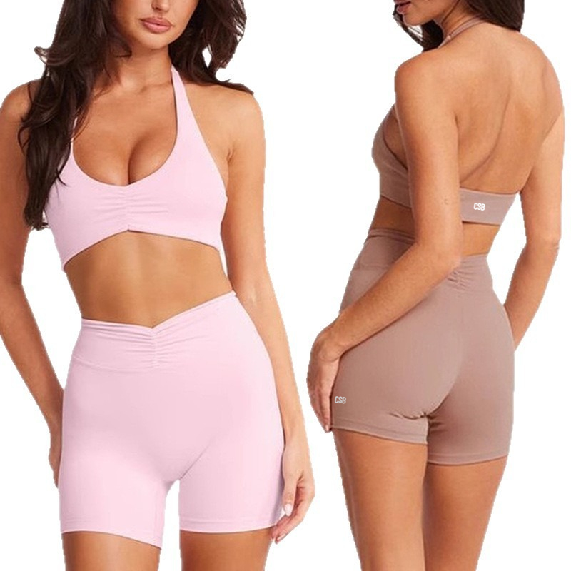 CSB Halter V Neck Scrunch Spor - огляд і ціна Pilates V Yoga