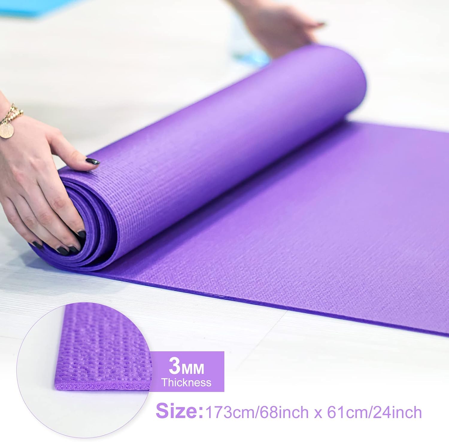 3 mm Thin Yoga Mats Lightweigh - огляд і ціна Pilates Yoga Class