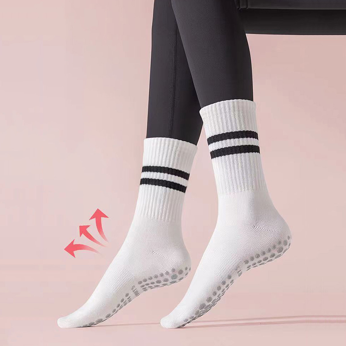 3 Pairs Long Yoga Socks with G - огляд і ціна Pilates Yoga Barre