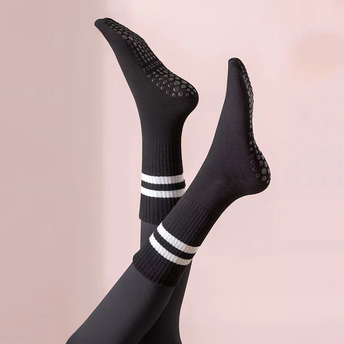 3 Pairs Long Yoga Socks with G - огляд і ціна Pilates Yoga Barre