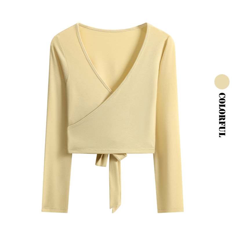 DRUR Long Sleeve Wrap Yoga Top - огляд і ціна Pilates V Yoga