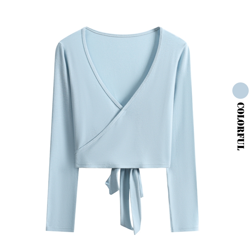 DRUR Long Sleeve Wrap Yoga Top - огляд і ціна Pilates V Yoga
