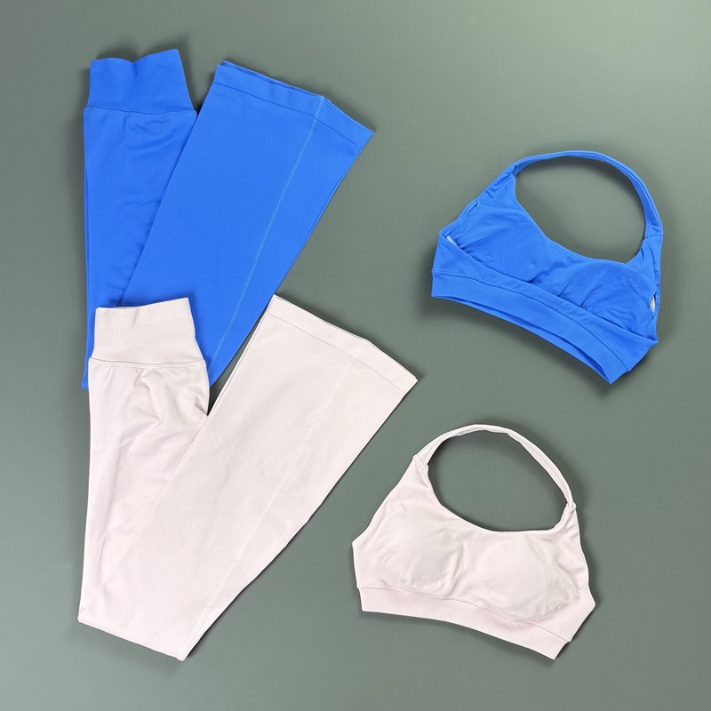 2Pcs Bell Bottom Leggings Set  - огляд і ціна Pilates Yoga Stretching