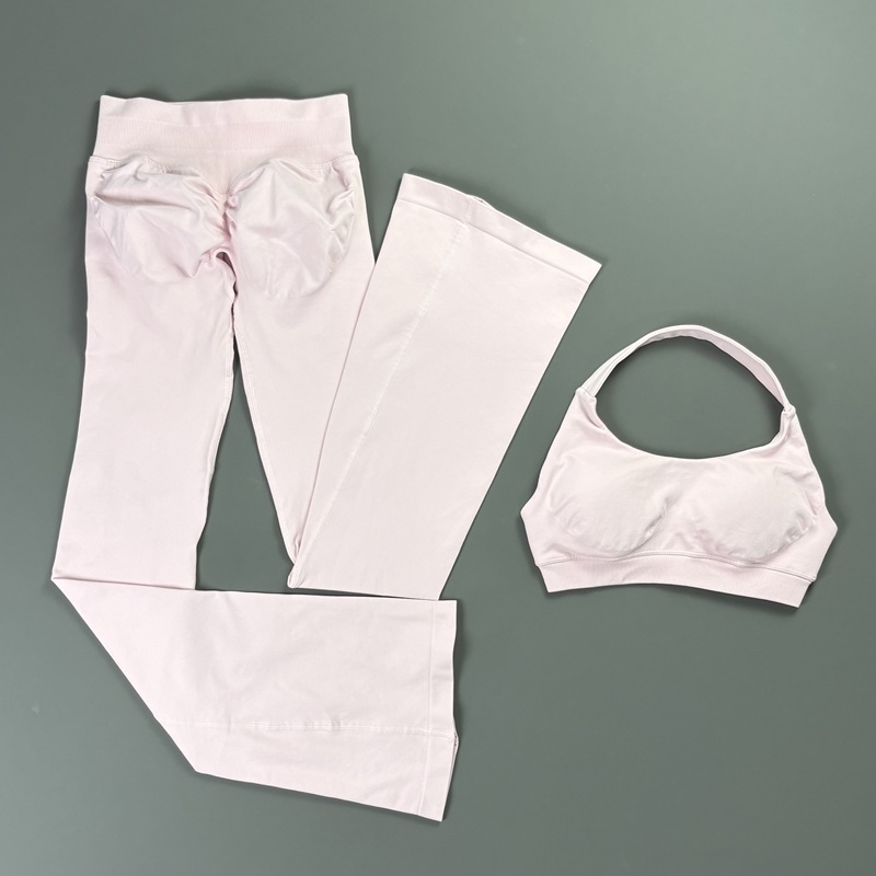 2Pcs Bell Bottom Leggings Set  - огляд і ціна Pilates Yoga Stretching
