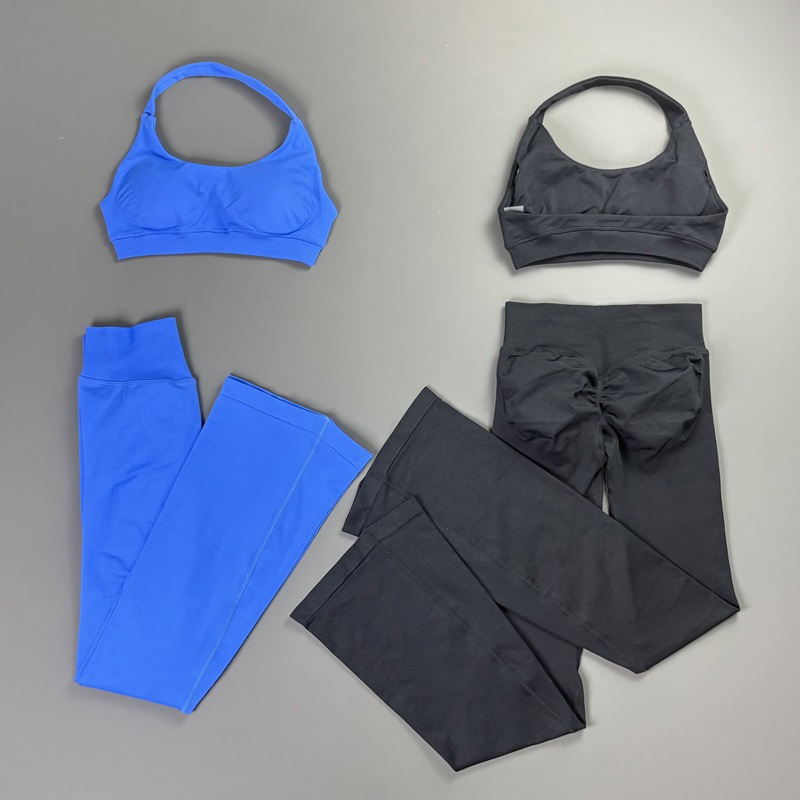 2Pcs Bell Bottom Leggings Set  - огляд і ціна Pilates Yoga Stretching