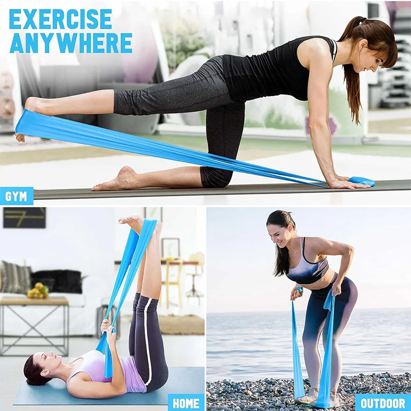 Elastic Yoga Fitness Bands Yog - огляд і ціна Pilates Yoga Stretching